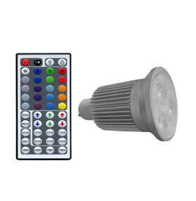 China RGB with controller led 9W led spotlighting GU10 base on sale