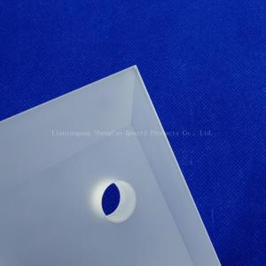 Buy cheap Customize Frosted Thick Wall Square Sheet Quartz Cutting Punch Plate from wholesalers