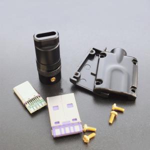 Buy cheap DIY Kit USB 3.1 Type C Metal Connector Plug Shell Data Charge Cable For Cell Phones Mechanical Keyboard from wholesalers