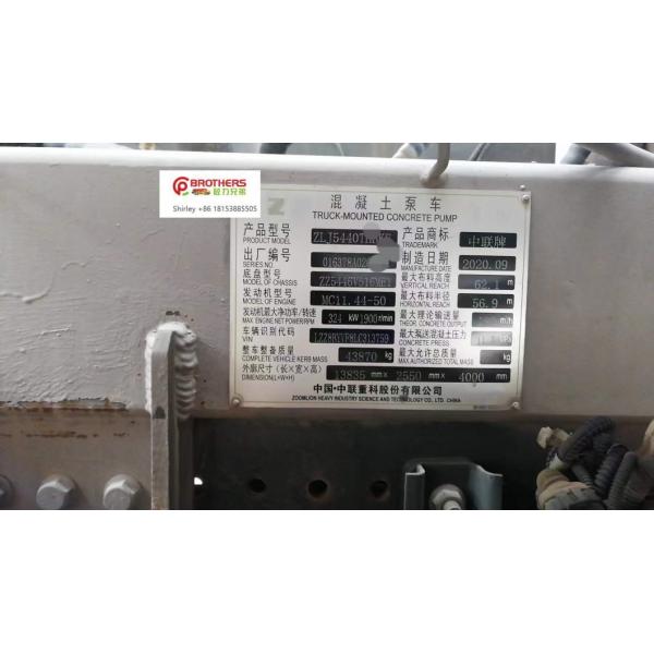 2020 Zoomlion 63m Concrete Pump