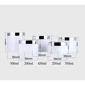 Buy cheap Transparent Plastic Cosmetic Jars With Smooth Surface Pressure Sensitive Gasket Various Sizes from wholesalers