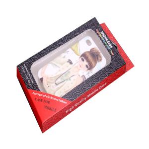 Buy cheap custom mobile phone case gift box with window flat hangtable cell phone case box with hook from wholesalers