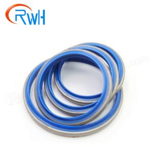 PU Iron 30Mpa Hydraulic Cylinder Wiper Seal DKBI With Blue Color