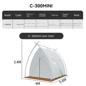 Buy cheap Experience Luxurious Camping Glamping Tent ODM Fire Proof Bell Tent product