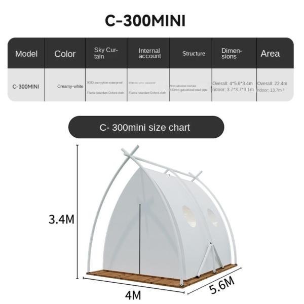 Quality Experience Luxurious Camping Glamping Tent ODM Fire Proof Bell Tent for sale