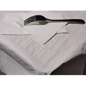 Buy cheap White Disposable Paper Tablecloth 1.37mx2.74m Flexible No Folding from wholesalers