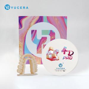 Buy cheap Yucera Zirconia Disc 4D Pro Multilayer Zirconium Block 700-1200mpa A1 A2 A3 Color Ceramic 4D Pro Zirconia Dental with CE ISO from wholesalers
