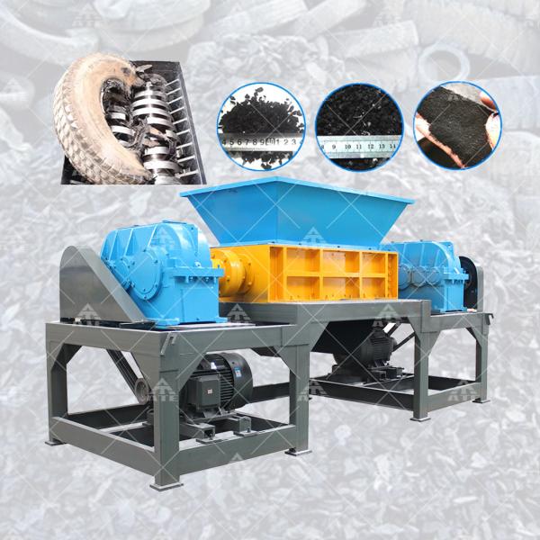 110V 240V 220V 380V Truck Tire Shredder High Efficiency Tire Chipper Machine