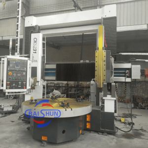 Buy cheap Heavy Cutting Double Column CK5231 Vertical Lathe Machine with Max. Turning Diameter 3150mm and Max. Height 1600mm from wholesalers