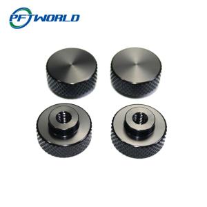 Aluminum surface knurled anodized swivel thread