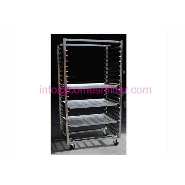 Quality 20tier 600x800mm Drying Mesh Tray Stainless Steel Rack Trolley for sale