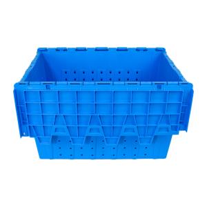 Buy cheap Secure Hinged Lockable Lid Turnover Plastic Crate 600x400x355mm for Storage and Moving from wholesalers