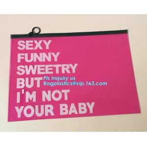 Buy cheap underwear bra packaging slider k bags, customized slider zipper bag, top slider zipper bag zipper silver foil garm from wholesalers