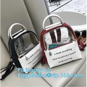 China PVC Waterproof Dry Bag Hiking Backpack, Fashionable Transparent Waterproof Pvc Backpack, Casual Clear PVC Backpack Plast on sale