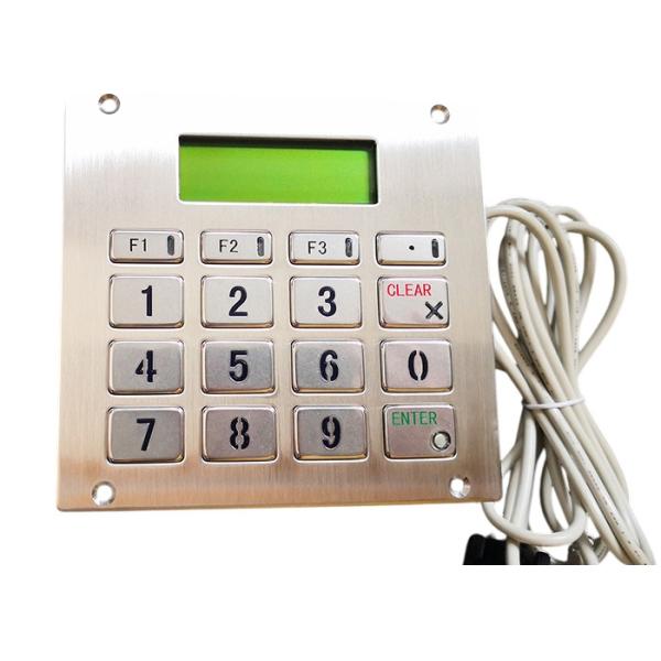 Buy cheap RS485 industrial LCD display keyboard with 16 backlighting numeric S316 keys from wholesalers