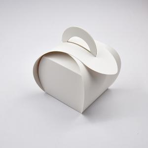 Custom Lightweight White Cake Box With Handle Food Packaging Box