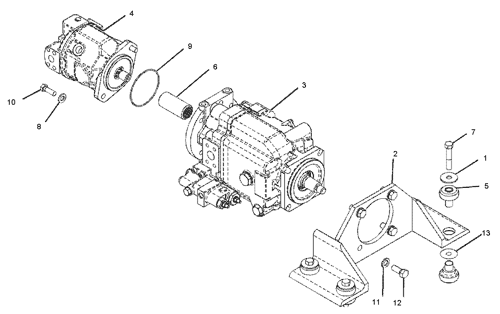 1609180 PUMP & MTG GP-PISTON Parts scheme