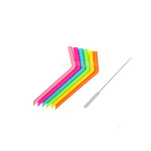 Buy cheap Foldable Smoothie Food Grade Silicone Straws Bubble Tea Bpa Free SGS Approval from wholesalers