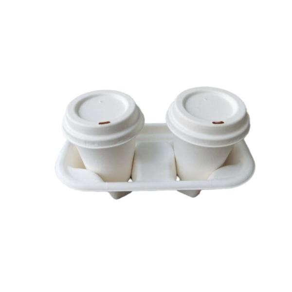 Quality 2 Compartment  Compostable 13.5g Paper Cup Holders for sale