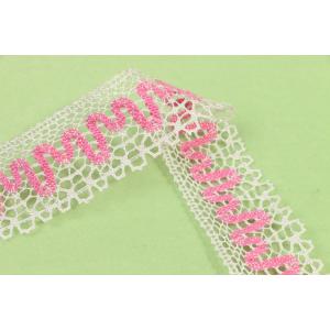 Buy cheap Recyclable Cotton Crochet Lace Trim Reusable Unstretched Contrast Patterned from wholesalers