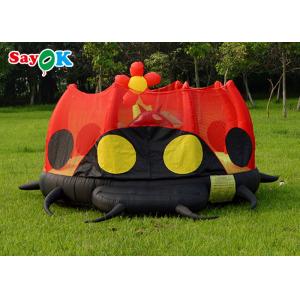 Waterproof Inflatable Bounce House Children Bouncer Cartoon Ladybug Jumping Bed