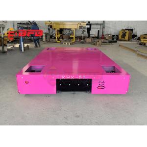 Precast Rails 40T Steel Pallet Material Transfer Carts Battery Powered