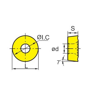 Buy cheap Durable RDMT CNC Insert with HRA90 Hardness and 45HRC-65HRC for Aerospace Production on Machining Centers from wholesalers