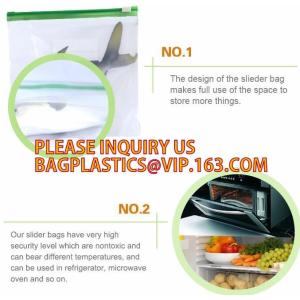 Double zip seal packaging bag, Double sealed food storage custom printed plastic