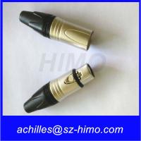 Buy cheap push pull Neutrik NC3FXX female XLR 3-pin cable Connector, Nickel Shell, Silver product