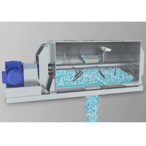 Buy cheap Big Size Single Shaft Paddle Mixer 0.3cbm-20cbm Capacity With U Shaped Container product