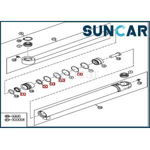 Buy cheap Hydraulic Cylinder Kit AH215765 Bucket Clamp Seal Kit For 60G 50ZTS John Deere from wholesalers