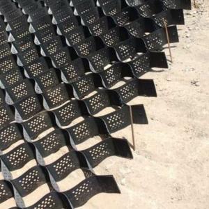 Buy cheap Smooth And Perforated  Honeycomb Black HDPE Geocell For Road Base Stabilization from wholesalers