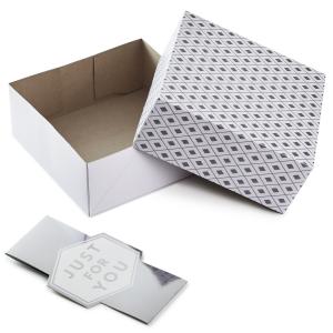 Buy cheap Silver Diamonds 2 Pack Rigid Presentation Boxes Hot Foil Stamping from wholesalers