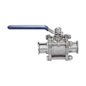 Customized Request 3PC Sanitary Clamp Ball Valve for Water Media Usage and