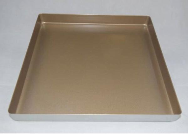 Buy cheap Aluminium Cake Mould Square Non Stick 1.5mm Square Baking Mold With Golden Coating from wholesalers