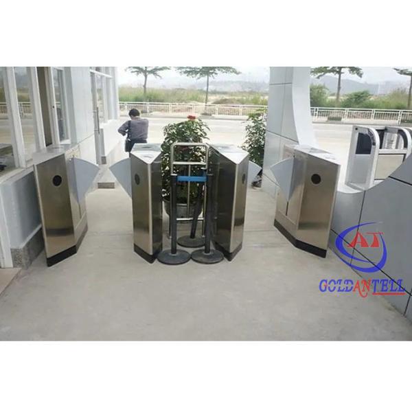 Quality ESD Access Control Turnstile RS485 With Fingerprint / Ticket / Card Reader for sale