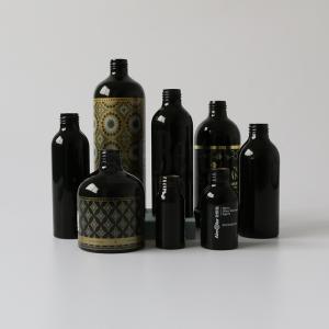 Buy cheap Logo Printing matte black 500ml  aluminum spray cosmetic bottles from wholesalers