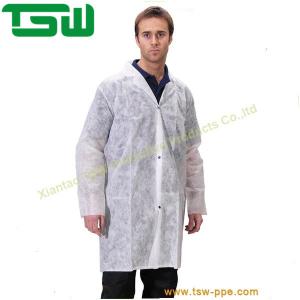 Buy cheap ISO13485 Zip Closure Disposable Lab Jackets For Doctors from wholesalers