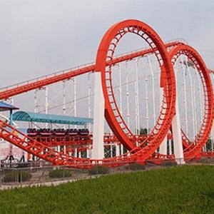 Buy cheap Thrilling Amusement Park Roller Coaster , Five Rings Funny Roller Coaster from wholesalers