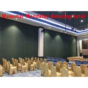 Buy cheap Acoustic Folding Partition Wall with 6061-T6 Aluminum Frame and Q235 Steel Core for Spaces Up to 6M Height from wholesalers