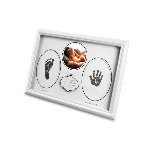 Quality Home Decoration Colorful Hand and Footprint Babyprints Newborn Baby Frame for sale