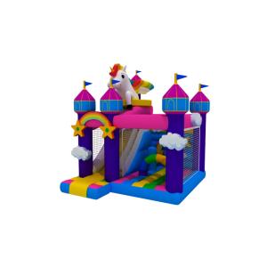 Buy cheap Kids And Adult Carton Inflatable Bounce House Combo Slide With Pool inflatable unicorn combo from wholesalers