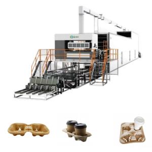 Buy cheap Moulded Pulp Coffee Cup Tray Making Machine Fully Automatic CE from wholesalers
