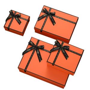 Buy cheap Lid Base Box Paperboard Box Wedding Favor Gift Packaging With Silk Bowknot Straw from wholesalers