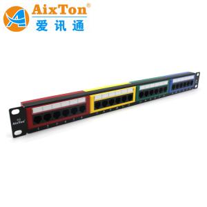 Buy cheap Cat6 24 Port UTP Toolless Modular Keystone Patch Panel 1U ROHS/CE Certified Model from wholesalers