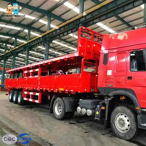 Buy cheap Heavy Duty Q345B Steel 40 Feet 50T Drop Side Semi Trailer from wholesalers