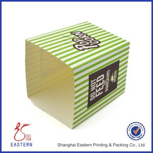 Buy cheap Green Food Grade Cardboard Packaging Boxes With Auto Lock Bottom from wholesalers