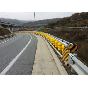 Buy cheap Yellow Orange Polyurethane Highway Roller Crash Barrier 350*500mm from wholesalers