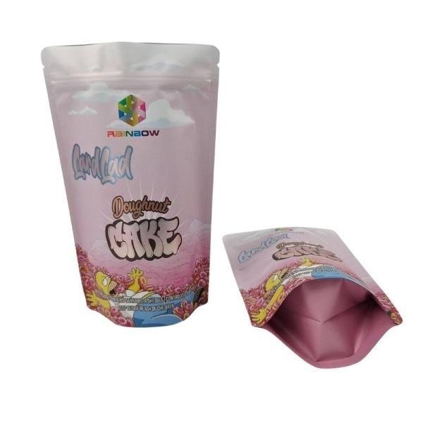 Custom Printed Flat Bottom Snack Pouhes and Tear-resistant for Chocolate Packing