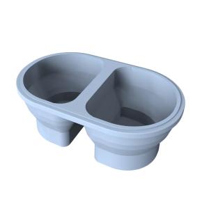 2 Compartments Collapsible Lunch Containers With Lid Lunchbox With Utensils